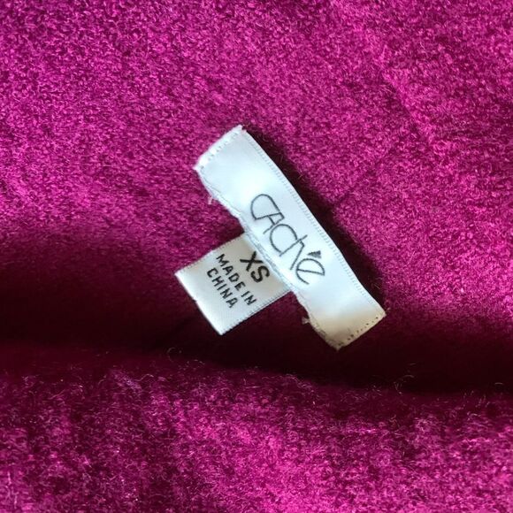 Cache fuchsia wool jacket - Picture 5 of 6